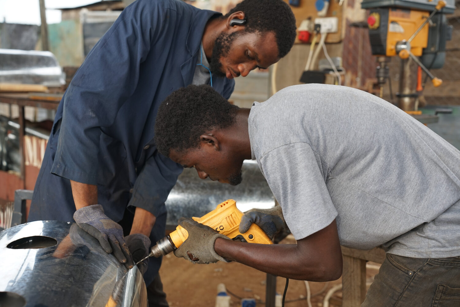 musah and mohammad, SAYeTECH, drilling